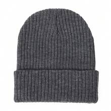 1pc Women's Ribbed Knit Beanie, Solid Color Casual Warm Brimless Hat, Suitable For Daily Streetwear And Outdoor Warmth - Ribbed Solid Color - View 11