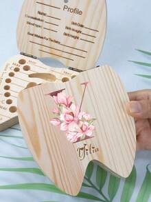 Personalized Baby Milk Tooth Keepsake Box For Boys And Girls, Tooth Collection Box, Tooth Replacement Storage Box, Customizable Pattern And Name, Children's Growth Gift - Multicolor - View 6