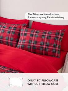 1 buah Sarung Bantal Motif Kotak-kotak Merah (Isi Bantal Tidak Termasuk), Lembut dan Bernapas, Cocok untuk Dekorasi Rumah Sehari-hari di Ruang Tamu, Kamar Tidur, Sofa, Sarung Bantal Mobil, Dapat Dicuci dengan Mesin. Cocok untuk Perlengkapan Tempat Tidur di Rumah, Perlengkapan Tempat Tidur di Asrama Sekolah - MultiWarna - View 2
