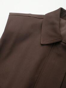 Women's Solid Color Casual Versatile Daily Wear Vest Summer - Brown - View 3