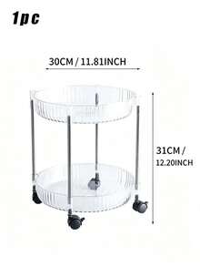 1 kệ lưu trữ nhỏ nhiều tầng bằng chất liệu acrylic, dễ lắp đặt cho phòng tắm, nhà bếp, cạnh giường, phòng ngủ, kệ lưu trữ di động nhiều tầng - Nhiều màu - Xem 10