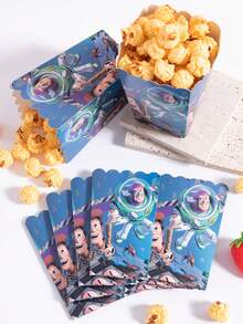 6/12/24pcs Anime Cartoon Theme Party Candy Boxes, Theme Party Gift Boxes, Candy & Cookie Boxes, Party Gift Bags, Party Gift Boxes, Suitable For Birthday Party, Candy And Popcorn Box Decoration, Back To School Season Party, Holiday Essential Party Supplies - Multicolor - View 3