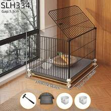 Encrypted Rabbit Cage Large Indoor Household Rabbit Cage With Toilet Automatic Waste Cleaning Suitable For Guinea Pigs And Hamsters Pet Rabbit Nest, Halloween, Christmas - Multicolor - View 14