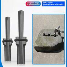 Stone Chisel Splitter, Manual Rock Concrete Splitter, Stone Splitting Wedge, Rock Cracking Tool, Quarry Stone Chisel, Stone Splitting Wedge, Rock Splitter - 1 Pc - View 3