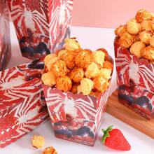 6pcs/12pcs/24pcs Anime Cartoon Theme Party Candy Boxes, Theme Party Gift Boxes, Candy And Cookie Boxes, Party Gift Bags, Party Gift Boxes, Suitable For Birthday Party, Candy And Popcorn Box Decoration, Applicable For Back To School Season Party, Holiday Essential Party Supplies - Multicolor - View 4