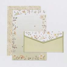 Ready Stock Creative Chinese Style Vintage A5 Letter Paper Set Wholesale, Fresh Beautiful Floral Western Style Envelopes - 6 Sheets Of Stationery + 3 Envelopes/set - View 14