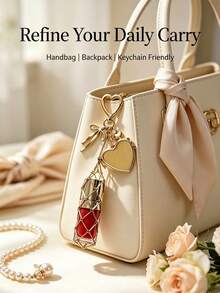 Lipstick Holder Lipstick Storage Box Lipstick Keychain Storage Box, Suitable For Handbags, Tote Bags, Bag Charms, Bag Accessories, Christmas Decoration Home Room Decor - Multicolor - View 2