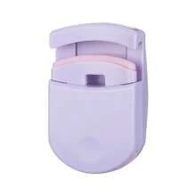 2pcs/Set Eyelash Curler, Wide Angle + Local Combination Portable Eyelash Curler, 2-In-1 Eyelash Grooming Tool, Soft Silicone Pad Doesn't Hurt Eyelids, Easily Curl Corner Eyelashes, Create Overall + Corner Complete Sunflower Curled Eyelash Effect, Daily Makeup, Quick Touch-Up For Going Out - Mauve Purple - View 5