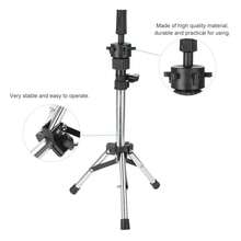 Adjustable Metal Wig Head Stand With Tool Tray, For Braiding And Wig Styling | Mannequin Head Stand With Tool Tray And Travel Bag,For Braiding And Wig Styling, Halloween - View 3