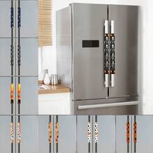 2pcs Double Door Refrigerator Handle Covers, Furniture Decorative Door Handle Dust Protection Covers - Multicolor - View 1
