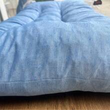 3-Piece Decorative Cushion Set For Living Room & Balcony | 1pc 50x100cm + 2pcs 50x50cm | Premium Fabric | Made In Turkey - Dusty Blue - View 5