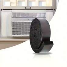 Black Non-Stick Foam Air Conditioner Wind & Rain Proof Tape - Non-Adhesive Foam Sealing Strip, Suitable For Air Conditioner Door & Window Sealing, Sound Insulation - Multiple Styles - View 4
