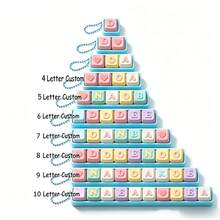 Personalized Custom Keyboard Keycap | Custom Name Keychain | Clickable Letter Keycap Keychain, Adult Stress Relief Office Gift - Color Mixing - View 44