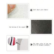 1pc Colorful Floral Living Room Sofa Rug, 6mm Faux Cashmere Material, Soft And Machine Washable, Suitable For All-Season Decoration - Multicolor - View 11