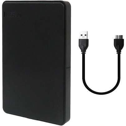 1TB Portable External Hard Drive – USB3.0 Ultra Slim Compatible With MacBook Chromebook  One, High-Capacity Storage For Files Movies Music Photos Games Backup