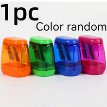 1/2/4/PCS Manual Pencil Sharpener - Dual Hole Compact Handheld Design, Suitable For Children, Students, Classroom And Home Office - Multicolor - View 9