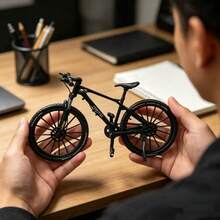 1:8 Scale Mountain Bike Toy DS Die-Cast Mini Finger Bicycle Model Desktop Decoration DH Alloy Bicycle Cake Decoration Craft Action Figure Toy - Multicolor - View 3
