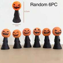 1/6/10pcs Halloween Toy Bouncing Horror Pumpkin Small Toy Accessories Funny Interactive Bouncing Toys (Random) - Multicolor - View 10