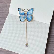 Butterfly Metal Bookmark, Brass Butterfly Bookmark, Elegant And Classic, Student Reading Bookmark, Back To School - Multicolor - View 9