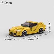 MIKEMENG 411片經典MOC積木賽車套裝，成人DIY汽車玩具模型，適合收藏，城市科技冠軍盃系列，適合作為生日、萬聖節、聖誕節送給男友、丈夫的禮物 - 型號 - 查看 16