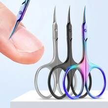1pc Russian Style Nail Clipper, With Callus Skin Regeneration Function, Curved Design, Professional Stainless Steel Material, Suitable For Nail Care, Manicure Supplies, Manicure Tools, Nail Art Tools, Back To School Supplies - Multicolor - View 2