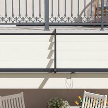 Pavillon 3 X 3 Pergola Winddicht, Terrassenüberdachung Mit Verstellbarem Dach, Für Garten & Terrasse, Cremefarben On-Site - Cream White + Aluminum - View 7