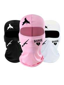 1/2/3pcs Unisex Balaclava Face Mask, Suitable For Daily Use, Outdoor Travel, Hiking, Skiing, Motorcycle Riding - Multicolor - View 13