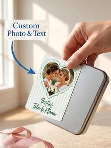 Personalized Custom Wedding Playing Cards Set (54pcs), Replica Wedding Besties Photo Playing Card Family, Custom Photo And Text Gift For Wedding Guest Book Playing Cards, Reception Table Favors And Personalized Wedding Keepsake - Multicolor 3 - View 1