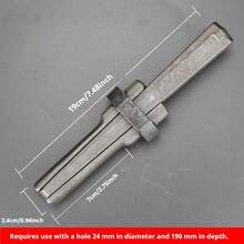 Stone Chisel Splitter, Manual Rock Concrete Splitter, Stone Splitting Wedge, Rock Cracking Tool, Quarry Stone Chisel, Stone Splitting Wedge, Rock Splitter - 1 Pc - View 6