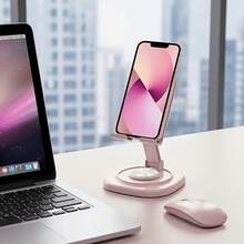 1pc 360° Rotating Phone & Tablet Stand, 4 Colors Available, Stable & Anti-Slip Design, Adjustable Angle, Portable Foldable Design, Metal Material, Simple & Practical, Suitable For Desktop, Office, Outdoor Camping, Movie Watching - Multicolor - View 10