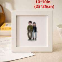 Minimalist Modern Compact Square Design Multi-Color Scratch-Resistant Panel Desktop/Wall-Mounted Frame, Suitable For Living Room, Bedroom, Desk, Photo Wall, Housewarming Gift, All-Season Indoor Decor - Multiple Styles - View 16