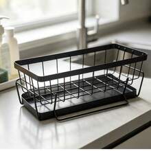 Kitchen Storage Rack, Cleaning & Draining Shelf, Moisture-Proof, No-Drill Installation, Multi-Function Sponge Holder For Faucet, Home Use, Wholesale - Multicolor - View 6