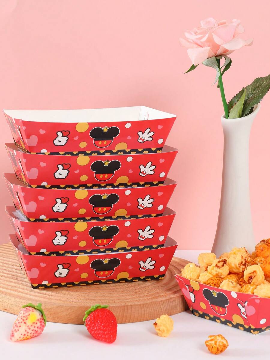 6pcs/12pcs/24pcs Anime Cartoon Theme Party Candy Boxes, Halloween Theme Party Gift Boxes, Candy And Cookie Boxes, Party Gift Bags, Party Gift Boxes, Suitable For Birthday Party, Candy And Popcorn Box Decoration, Applicable For Back To School Party, Holiday Essential Party Supplies - Multicolor - View 1