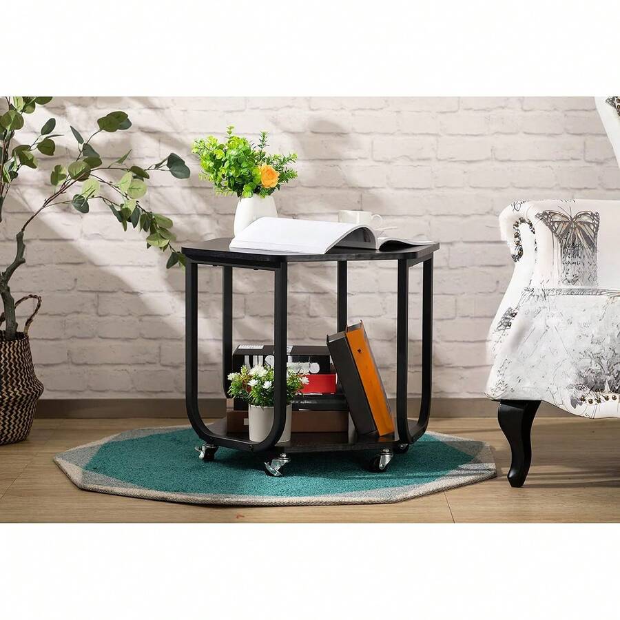 Pedestal Tables - Black - View 1