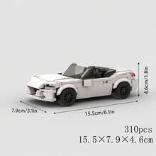 MIKEMENG 411片經典MOC積木賽車套裝，成人DIY汽車玩具模型，適合收藏，城市科技冠軍盃系列，適合作為生日、萬聖節、聖誕節送給男友、丈夫的禮物 - 型號 - 查看 13