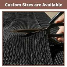 2'6'' X 2' Balcony Privacy Screen, HDPE Patio Railing Cover Fence - Black - View 8