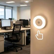 1pc Cabinet Light [USB Night Light] Magnetic USB Night Light - Type-C Charging, Touch Switch, 3 Color Changing, Adjustable Brightness, Portable, Suitable For Bedroom And Hallway - A - View 6