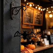 Halloween Skull Hollow Bat Acrylic Hanging Ornament Dark Door Wall Decor - Halloween - View 2