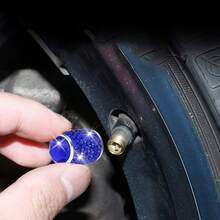 2pcs Car Rhinestone Tire Valve Stem Caps, Shiny Crystal Tire Valve Caps, Sparkling Gemstone Universal Car Tire Valve Caps Suitable For Cars, SUVs, Motorcycles, Bicycles, Trucks - Multicolor - View 12