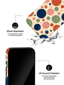 Colorful High Contrast Polka Dot Case For IPhone18 Pro Max,17,17Pro Max,16Pro,15Pro Max,13pro,15,14,14Pro,13,12,11 - Hand-painted Polka Dots - View 3