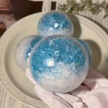1 buah Bola Latihan Tangan Blue Glacier, Mainan Sensorik Pantulan Lambat, Cocok untuk Anak-anak dan Dewasa, Membantu Pelepasan Emosi dan Peningkatan Perhatian, Bola Genggaman Tangan dengan Tekanan Lembut, Mainan Lembut yang Dapat Diregangkan, Cocok untuk Anak-anak, Remaja, dan Dewasa - Biru - View 2