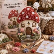 1 Set Honeycomb Honey Shop 3D Fabric Punch Art DIY Handmade Kit, Rustic Floral Bee Theme No-Sew Home Decor Set, Suitable For Home Decoration, Room Decor, Desktop Display, Bookshelf Decoration, DIY Craft Projects, Creative Handmade Gifts, Spring Seasonal Decoration - DIY Punch Needle Craft Kit - View 2