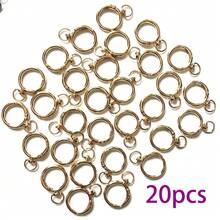 10/16/20/30pcs Flat Trigger Spring O-Rings, Metal Keychain Rings, Round ...