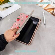 Strawberry Flower Pattern Tablet Protective Case, Tri-Fold High Transparency Acrylic With Pen Slot Protective Case. Tablet Protective Case Features: Tri-Fold Stand Design, Smart Sleep/Wake, Full Protection, Skin-Friendly Frame Material, Airbag Shockproof Frame, Multi-Angle Stand, Built-In Pen Slot, Precise Cutouts, Lightweight And Portable. Compatible With IPad Mini4/5 (7.9 Inch), Mini6/7 (8.3 Inch); Air1/2/3, IPad5/6/8 Generation (9.7 Inch); IPad2019-2021, Pro10.5, Air3 Universal - Multicolor - View 5