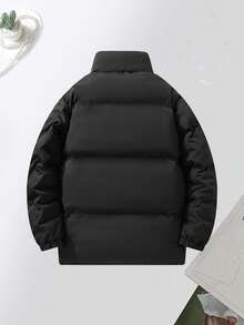 Women's Winter Outdoor Casual Padded Coat, Versatile Warm Coat - Black - View 8