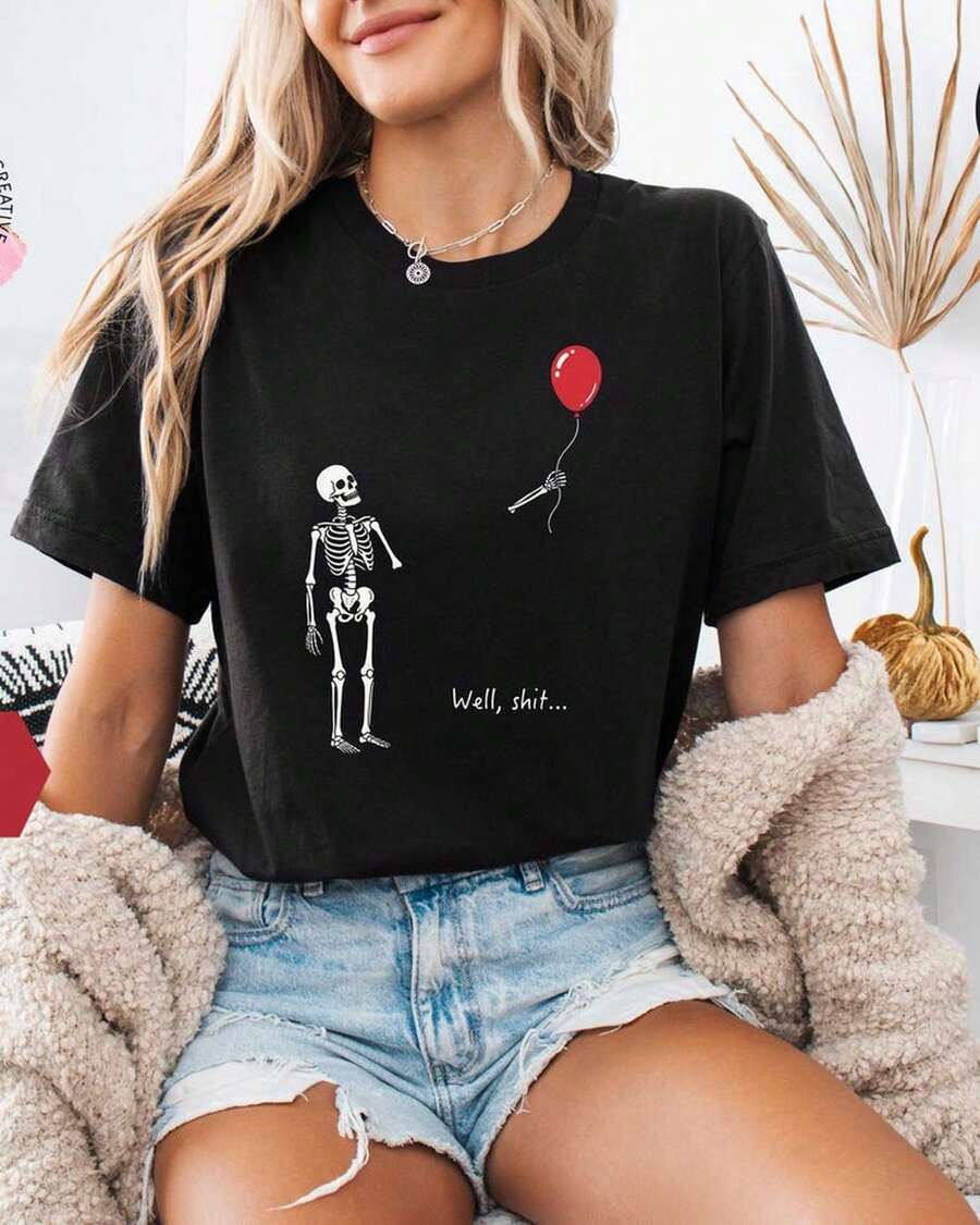 Women T-Shirts - 黑色 - 查看 1