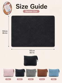 Portable 2-In-1 Travel Pillow & Blanket, Essential For Flights, Business Trips And Weekend Getaways, Also Suitable For Daily Use - Multicolor - View 11