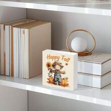 3pcs/1pc Dekorasi Rumah Musim Gugur - Orang-orangan Sawah Persegi PVC Rustic Dekorasi Meja Musim Gugur, Dekorasi Musim Gugur untuk Dekorasi Ruangan, Dekorasi Halloween, Dekorasi Kantor, Dekorasi Thanksgiving, Dekorasi Festival Panen, Hadiah untuk Wanita - Square - View 8