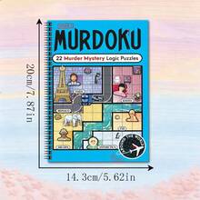 Ny Sudoku Detective pusselbok, detektivmysterier med logikpussel, kombinerar sudoku och detektivresonemang, inkluderar rumsliga ledtrådar och dolda målkaraktärer, utmärkt träning för logiskt tänkande, flera stilar tillgängliga (penna ingår ej) - Ett stycke - Visa 15