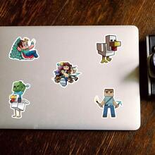 Panini 100pcs Game Character Waterproof Stickers, Classic Cartoon PVC Decals, Cute Graffiti Stickers, Suitable For Daily DIY Projects - Such As Water Bottles, Notebooks, Luggage, Skateboards, Phone Cases, Etc. - Random Styles (100pcs) - View 8